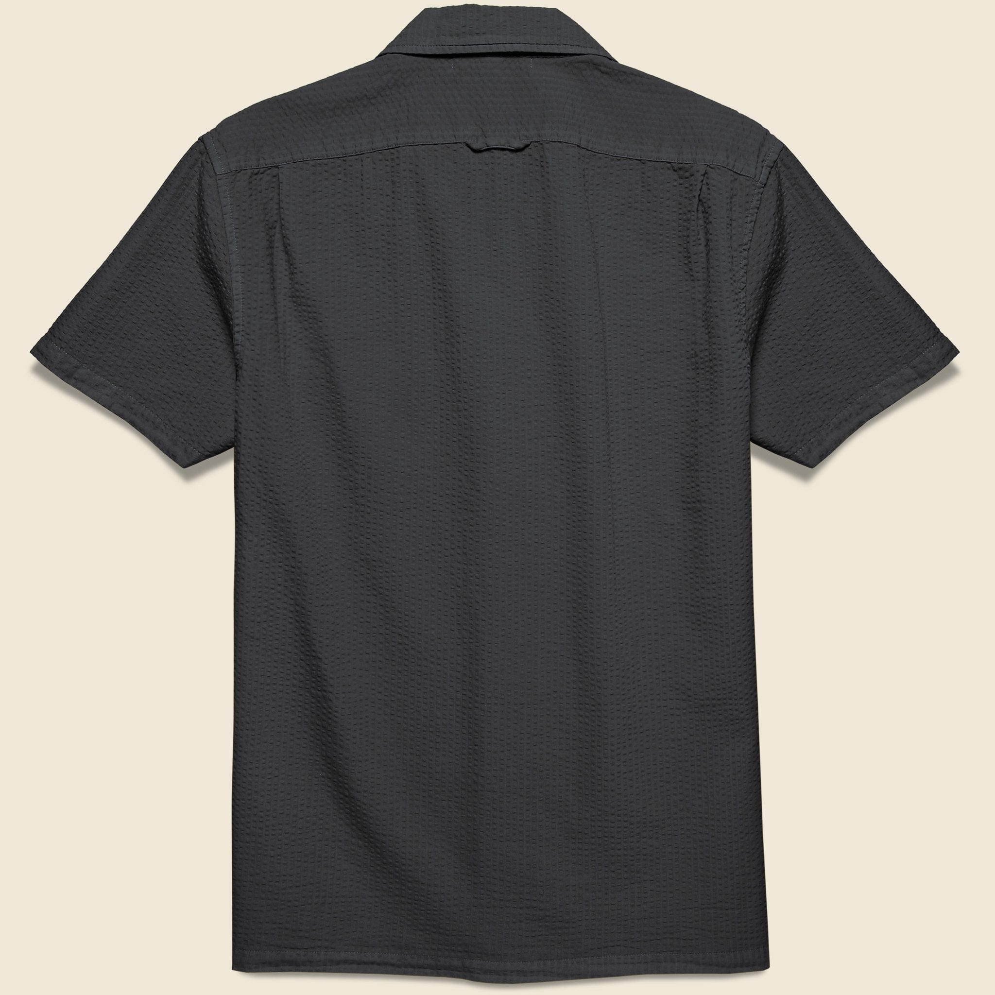 Seersucker Camp Shirt - Washed Black - Alex Mill - STAG Provisions - Tops - S/S Woven - Other Pattern
